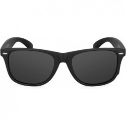 Wayfarer XXL Mens Extra Large Wayfinder Polarized Sunglasses for Big Wide Heads 152mm - Black - C112IXUVLRB $52.49