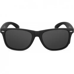 Wayfarer XXL Mens Extra Large Wayfinder Polarized Sunglasses for Big Wide Heads 152mm - Black - C112IXUVLRB $52.49
