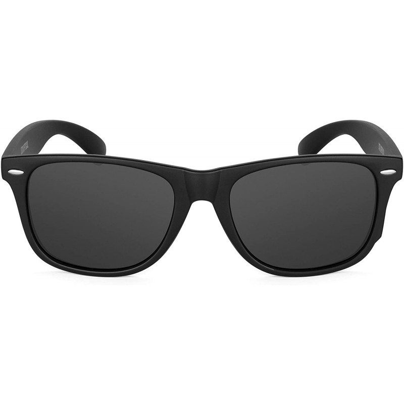 Wayfarer XXL Mens Extra Large Wayfinder Polarized Sunglasses for Big Wide Heads 152mm - Black - C112IXUVLRB $33.15