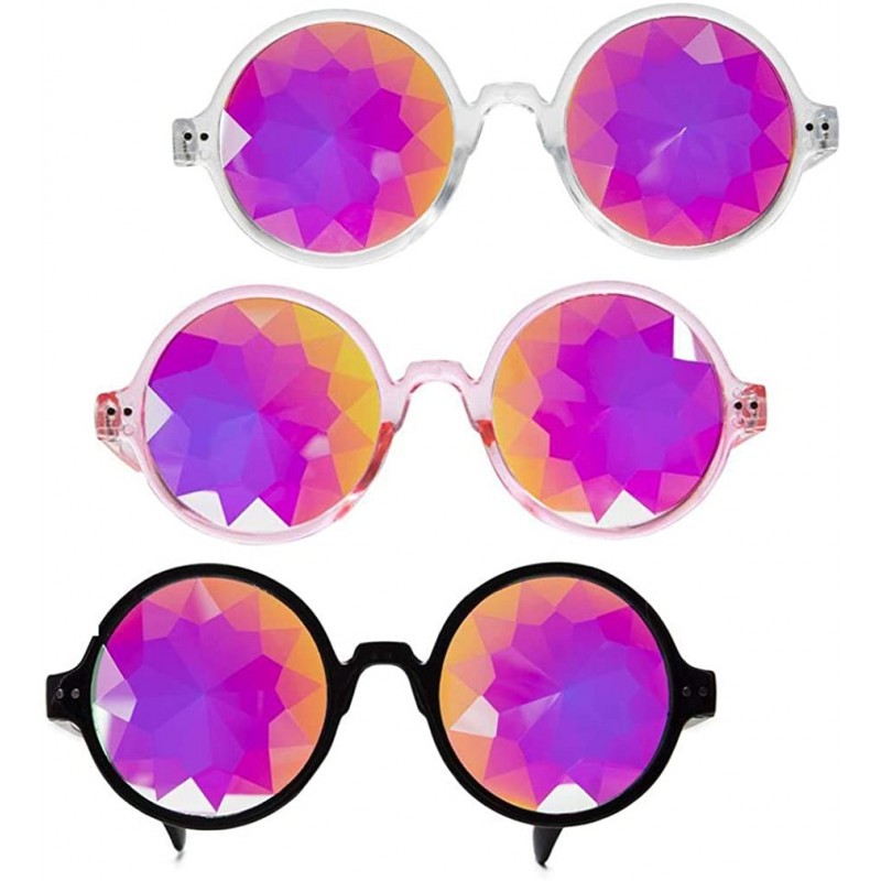 Sport Festivals Kaleidoscope Glasses for Raves - Goggles Rainbow Prism Diffraction Crystal Lenses - C218KMSM0X4 $25.59