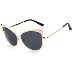 Oversized Summer Fashion Oversize Sunglasses - Grey - C018TWG5Z2O $19.83
