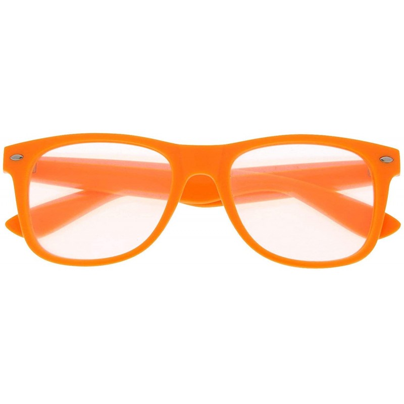 Square 1 Pc Rave Glasses Diffraction Firework Kaleidoscope Rainbow Glasses- Choose Color - Orange - CU18NC95DGU $21.60