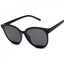 Oval Classic Sunglasses Vintage Plastic Glasses - Wine Red - CM199EHHMY6 $11.03