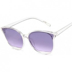 Oval Classic Sunglasses Vintage Plastic Glasses - Wine Red - CM199EHHMY6 $11.03