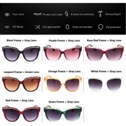 Goggle De Sunglasses 2019 Oculos Sol Feminino Women Er Vintage Cat Eye Black Clout Goggles Glasses - Black - CV198AI837H $14.94