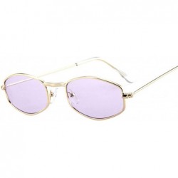 Semi-rimless Metal Square Small Frame Sunglasses Woman Women Classic Vintage Mercury Ocean Film Fashion Mirror Sun Glasses - ...