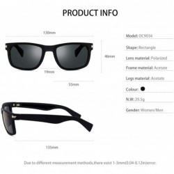 Aviator Sunglasses Rectangular Unbreakable - Black/Smoke - CD18HEII25S $20.29