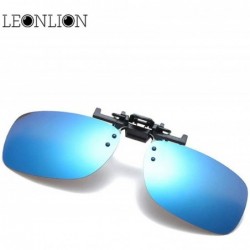 Aviator 2019 Fashion Polarized Sunglasses Clip Men Top Brand Designer Sun Silver - Blue - CE18Y2O7W44 $10.95
