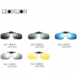 Aviator 2019 Fashion Polarized Sunglasses Clip Men Top Brand Designer Sun Silver - Blue - CE18Y2O7W44 $10.95