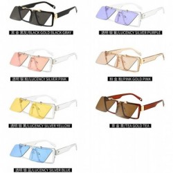Oversized Vintage Square Sunglasses Glasses Protection - Purple - CG18XWU7GG9 $17.69