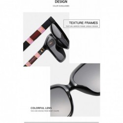 Oversized Oversized Sunglasses for Women and Men Colorblock Square Frame TR Leg Gradient Color Lens UV Protection - CK190HE44...