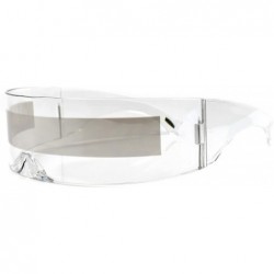 Wrap Bionics Alien Space Robot Cyclops Futuristic Costume Novelty Sunglasses - Clear - C618ECEDQN4 $33.39