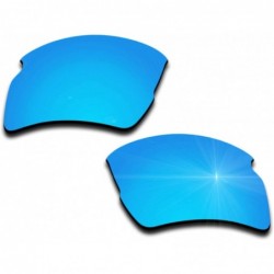Sport Polarized Replacement Lenses Flak 2.0 XL Sunglasses - Multiple Colors - Ice Blue Mirrored Coating - C618CZW58H2 $10.96