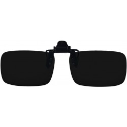 Oversized Night Vision Polarized Clip-on Flip up Metal Clip Sunglasses Driving Fishing - Black - CQ1883NQ4GW $8.22