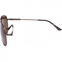 Aviator Memory Bridge and Arm Bifocal Sunglasses Polit Style Sunshine Readers Men Women - Brown-brown-lens - CD18NLDH9TE $13.67