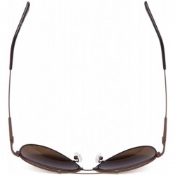 Aviator Memory Bridge and Arm Bifocal Sunglasses Polit Style Sunshine Readers Men Women - Brown-brown-lens - CD18NLDH9TE $13.67