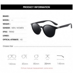 Round Polarizing Sunglasses Round Sunglasses Polarizing Men Drivers Driving Sunglasses - Brown - CF18YRM7NRS $25.74