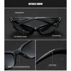 Sport Mens Sport Sunglasses Polarized TR90 Frame Eyewear for Driving Fishing Golf Baseball UV400 Protection - Brown - CD193HR...