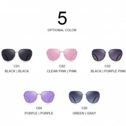 Cat Eye DESIGN Fashion Women Cat Eye Polarized Sunglasses Ladies Luxury Brand C01 Black - C01 Black - CZ18XE9WRT9 $13.91