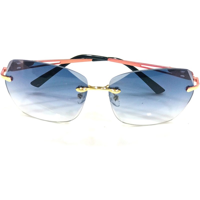 Rimless New Stylish Aviator UV Protected Unisex Sunglasses - CW18Y58Z939 $12.84