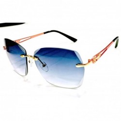 Rimless New Stylish Aviator UV Protected Unisex Sunglasses - CW18Y58Z939 $12.84