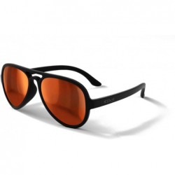 Oversized Aviator Sunglasses - Unbreakable frame - CZ1806759Q8 $52.74
