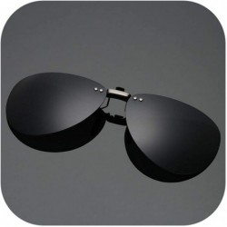 Oversized Men Polarized Clip Sunglasses Women Pilot Sun Glasses UV400 Eyeglasses Night Driving ZB-82 - 5 - CP198AHYRAI $34.78