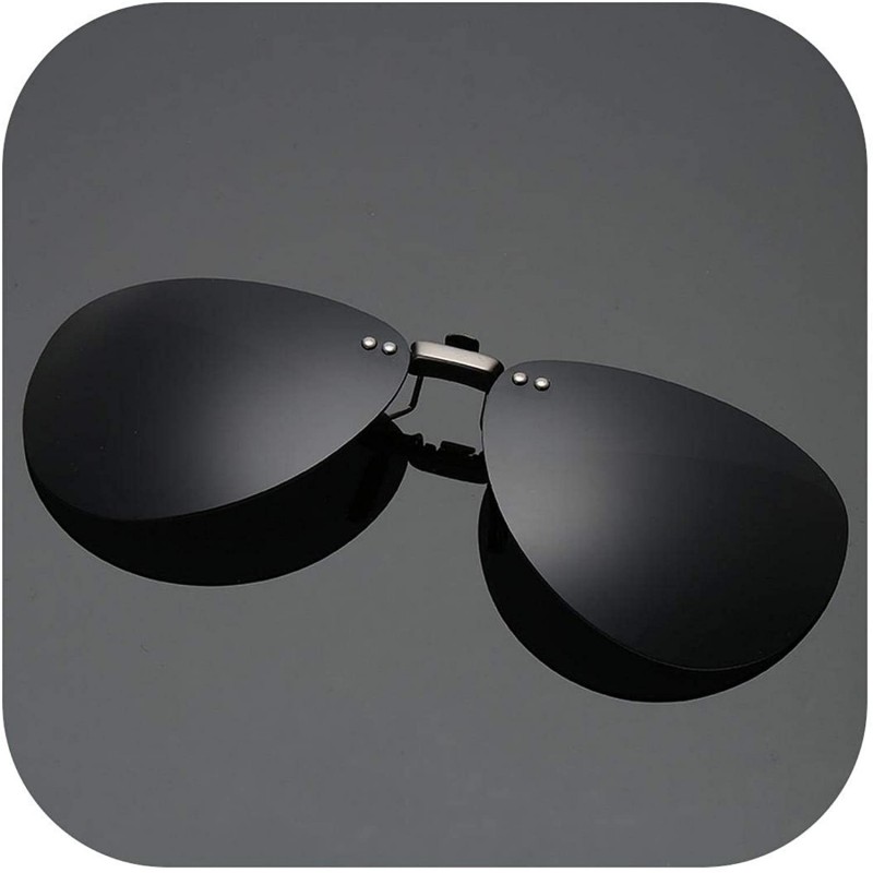 Oversized Men Polarized Clip Sunglasses Women Pilot Sun Glasses UV400 Eyeglasses Night Driving ZB-82 - 5 - CP198AHYRAI $15.81