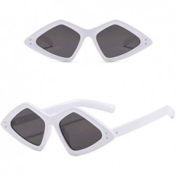 Sport Sport Sunglasses New Retro Classic Trendy Stylish Glasses for Men Women - White - C318UIDTQ2D $9.07