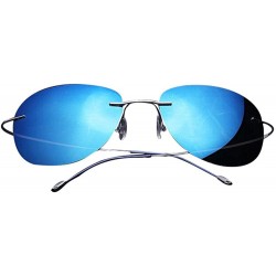 Sport Men's Fashion Polarized Driving Sunglasses Ultralight Titanium Frame Sports Sunglasses - C318DYGEA75 $46.98