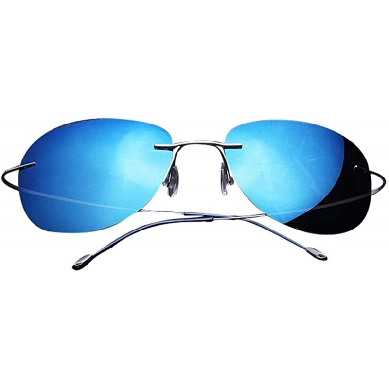Sport Men's Fashion Polarized Driving Sunglasses Ultralight Titanium Frame Sports Sunglasses - C318DYGEA75 $19.95