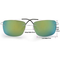 Sport Men's Fashion Polarized Driving Sunglasses Ultralight Titanium Frame Sports Sunglasses - C318DYGEA75 $19.95