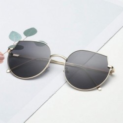 Rimless Men's Women's Sunglasses Fashion Glasses Irregular-shaped Eyeglasses Trendy Vintage Retro Personality Sun Glasses - C...