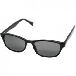 Wayfarer Japan Quality Sunglasses Unisex Triple UV protection Japan Patented Lens - Black/Smoke Type C - C512IQU2E29 $37.52