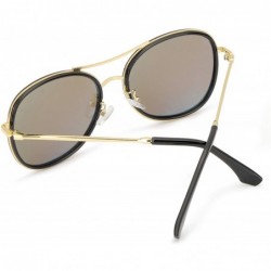 Round Round Sunglasses for Women Fashion-Vintage Retro Stylish Polarized Eyewear 100% UV Protection (3673blue) - C318RX5UHZA ...