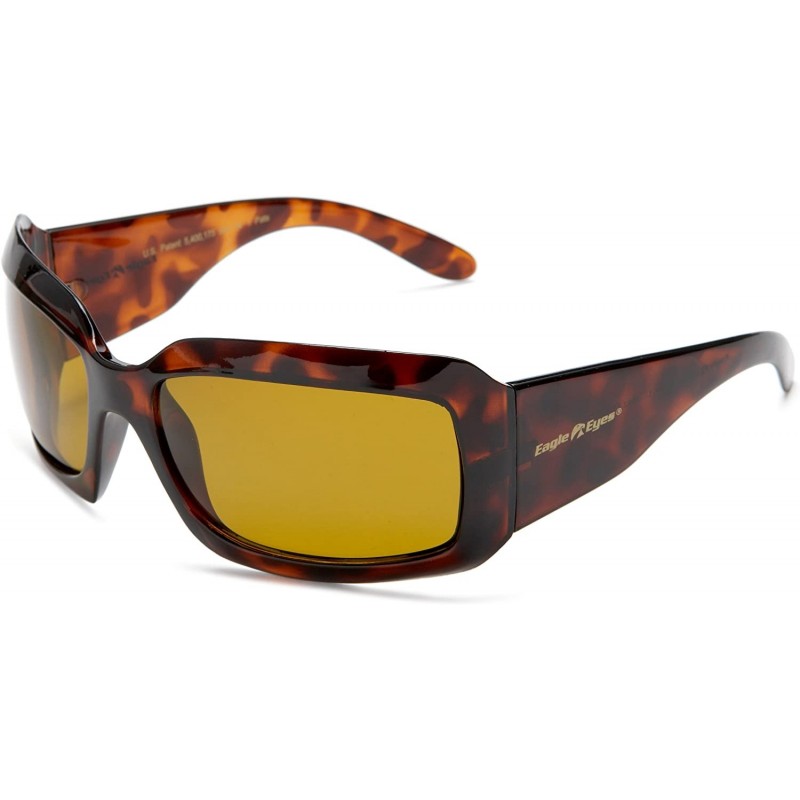 Wrap Eagle Eyes Women's Gemstone I Sunglasses - Topaz Frame/Gold Brown Lens - CW113KJORJ5 $38.26