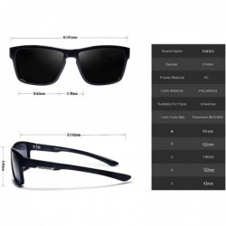 Square Sport Polarized Sunglasses Men Outdoor Driving Sun Glasses For men Fashion Male Eyewear - CC1922L8NCH $16.65