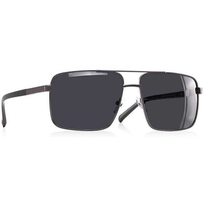 Square 2019 NEW DESIGN Men's Glasses Polarized Sunglasses Men Driving C1Matte Black - C2gun - C518Y4RQN9L $16.59