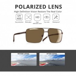 Square 2019 NEW DESIGN Men's Glasses Polarized Sunglasses Men Driving C1Matte Black - C2gun - C518Y4RQN9L $16.59