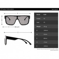 Square Sunglasses for Men Oversized One-piece Women Sunglasses Designer ...