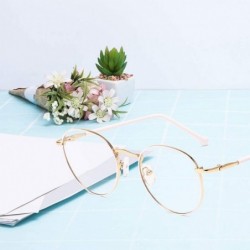 Rimless Blocking Glasses Lightweight Computer 2DXuixsh - Gold White - C3196Z0Y0N2 $8.66