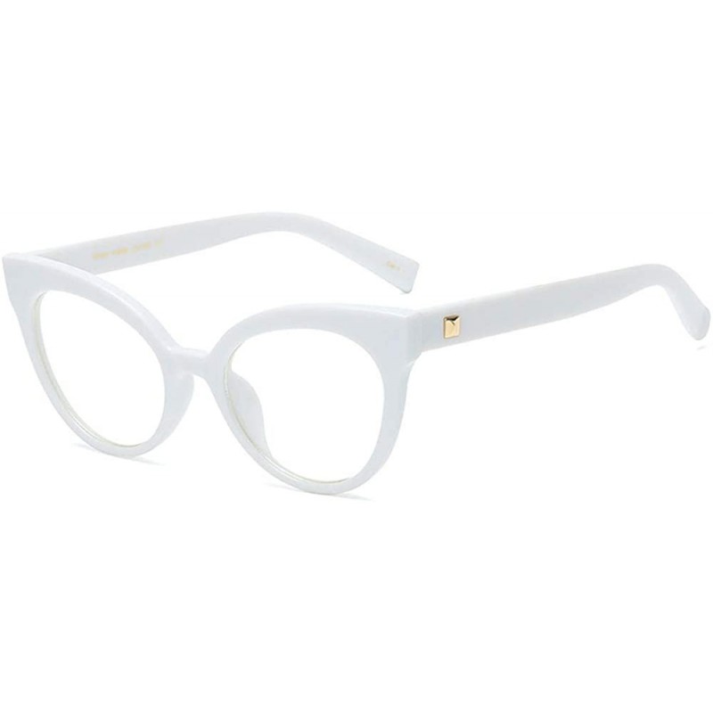 Square Fashion Glasses Optical Non Prescription Eyeglasses - White - CN18INTSD22 $14.26