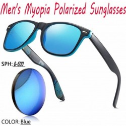 Square new fashion custom myopia polarized sunglasses men's classic retro models- driving polarized sunglasses - C618XMS6HXH ...