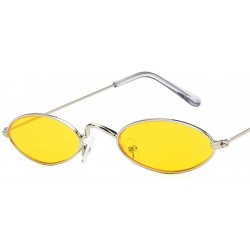 Oval Vintage Sunglasses Fashion Designer Glasses - 2 - CF198G3U8IT $31.29