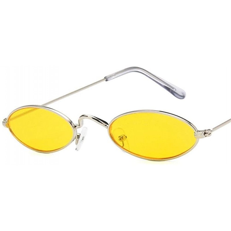 Oval Vintage Sunglasses Fashion Designer Glasses - 2 - CF198G3U8IT $12.86