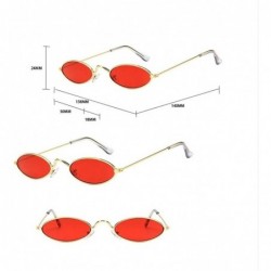 Oval Vintage Sunglasses Fashion Designer Glasses - 2 - CF198G3U8IT $12.86