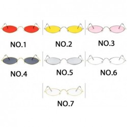 Oval Vintage Sunglasses Fashion Designer Glasses - 2 - CF198G3U8IT $12.86
