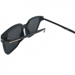 Rectangular Rectangular Sunglasses Colored Mirror Lens Sunglasses for Women 100% UV Protection 3676 - CR18S784L5L $18.23