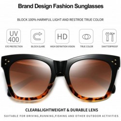 Oversized Oversized Square Sunglasses for Women Fashion Designer Big Shades Gradient Women Sunglasses - C5197EMGOO4 $11.04