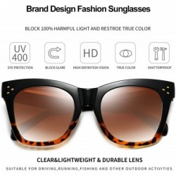 Oversized Oversized Square Sunglasses for Women Fashion Designer Big Shades Gradient Women Sunglasses - C5197EMGOO4 $11.04